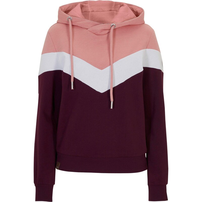 bonprix Mikina s kapucňou a veľkým golierom, farba fialová 45719879