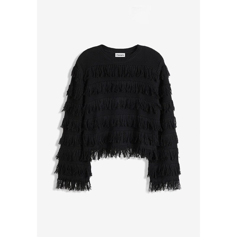 bonprix Pulóver, farba čierna 57156391
