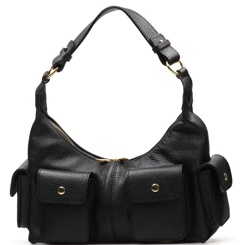 Blaire Kožená kabelka Aviona čierna 67476460