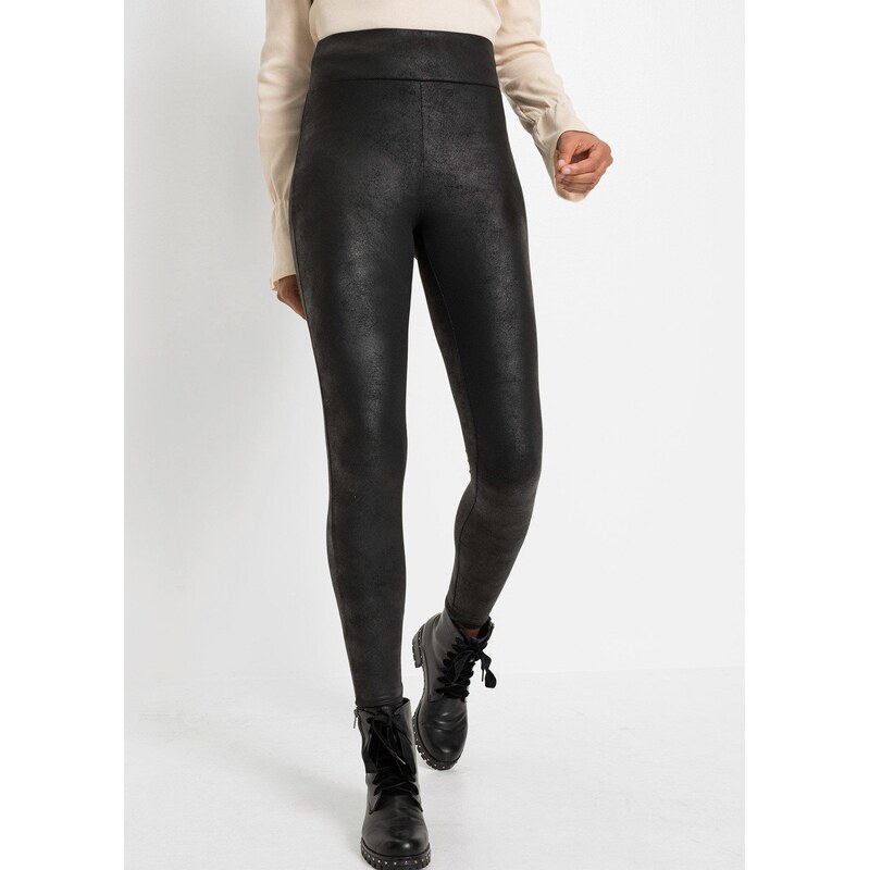 bonprix Termo legíny, vrstvené, farba čierna 46429131