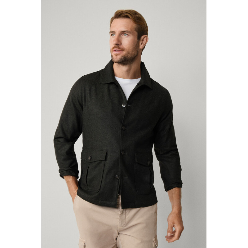 BUNDA HACKETT LONDON HBONE FLAN OVERSHIRT 66045719
