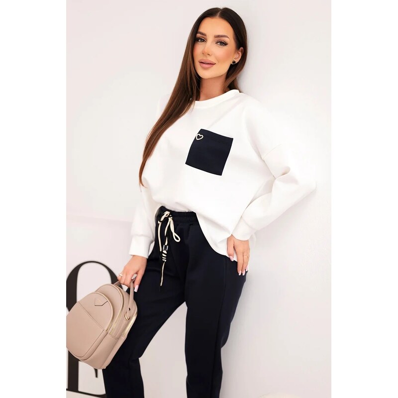 Kesi Włoski Dámska súprava Kesi s kontrastným vreckom 67446861