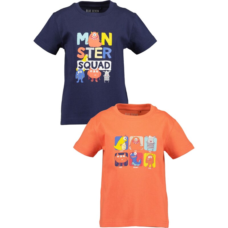 BLUE SEVEN Tričko námornícka modrá / žltá / oranžová / biela 67499084