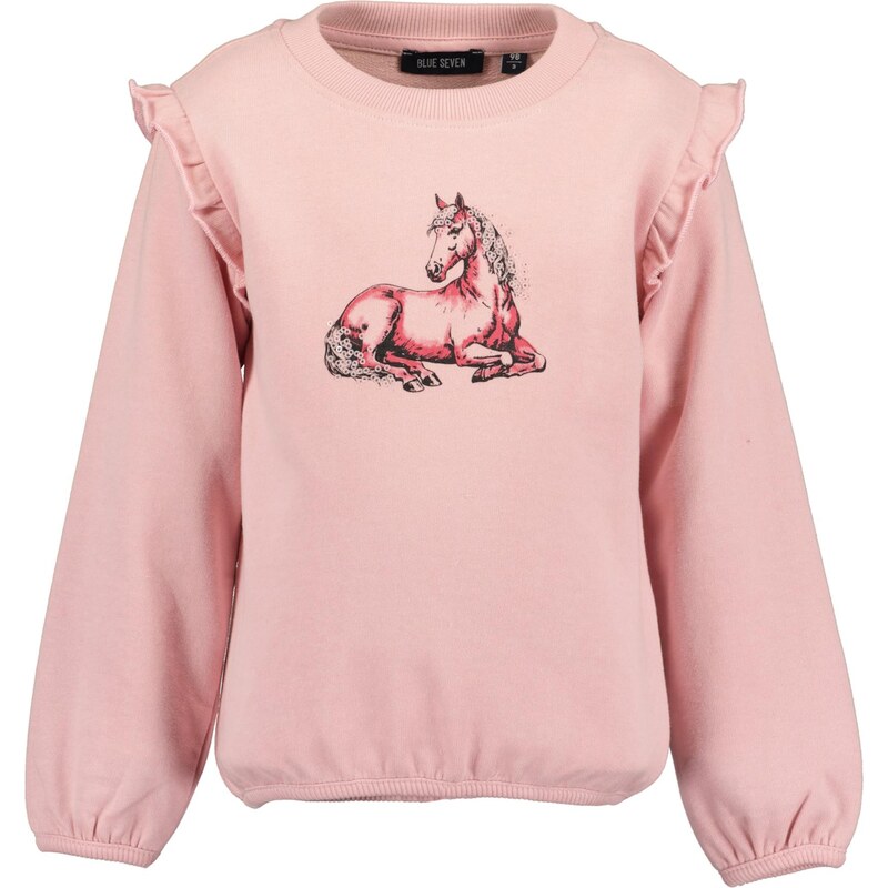 BLUE SEVEN Mikina staroružová / svetloružová / čierna 67499079