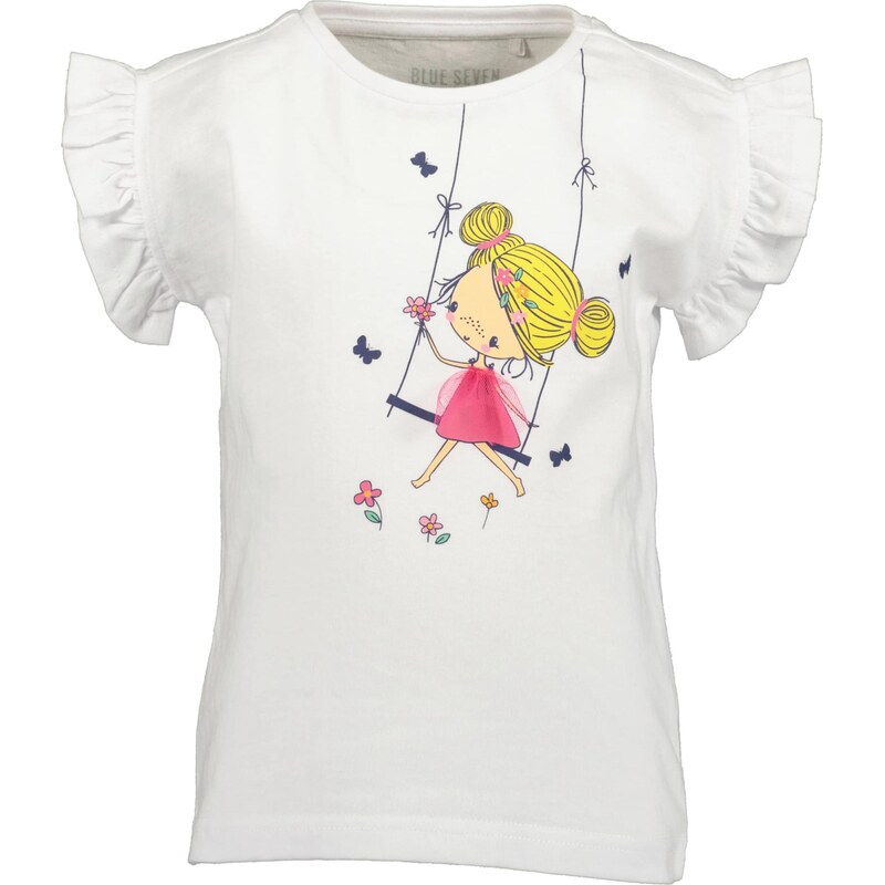 BLUE SEVEN Tričko tmavomodrá / žltá / svetloružová / biela 67499092