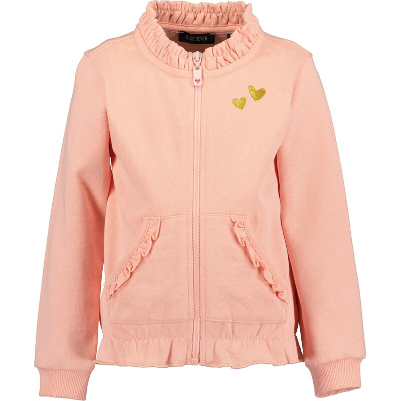 BLUE SEVEN Tepláková bunda zlatá / broskyňová 67499087