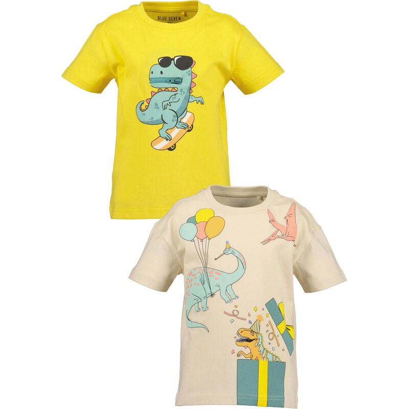 BLUE SEVEN Tričko béžová / vodová / žltá / čierna 67499102