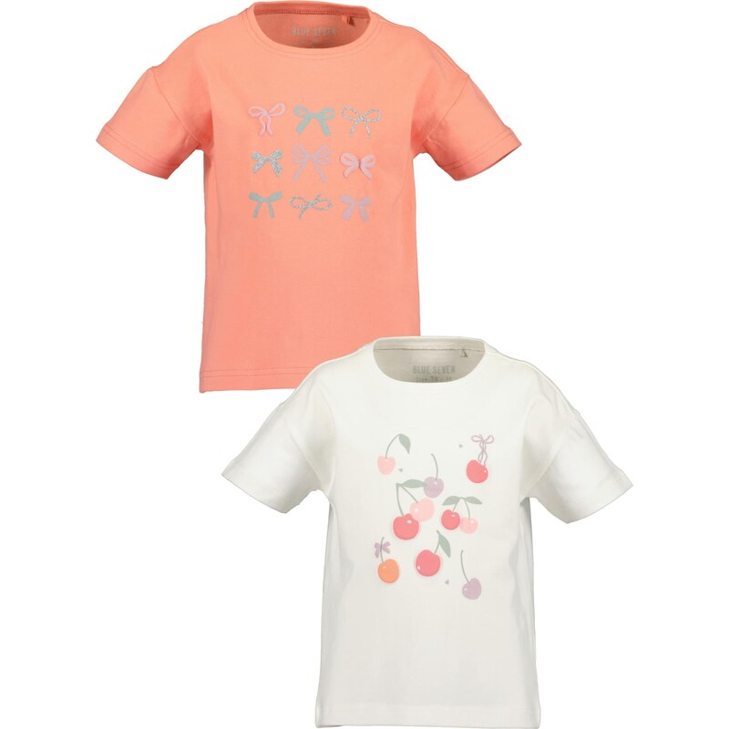 BLUE SEVEN Tričko svetlooranžová / rosé / strieborná / prírodná biela 67499103