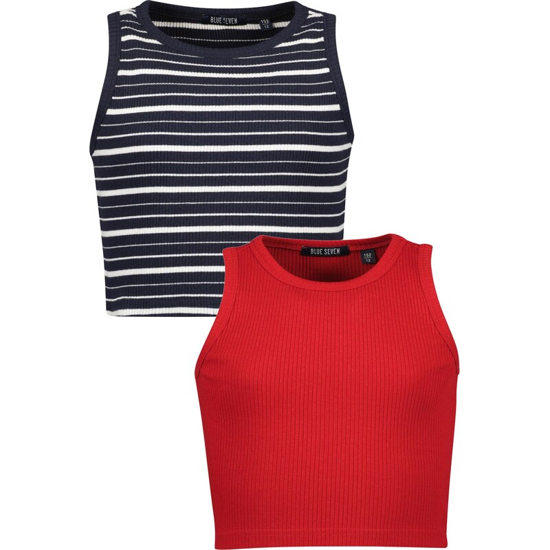 BLUE SEVEN Top námornícka modrá / červená / biela 67499106