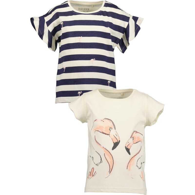 BLUE SEVEN Tričko béžová / námornícka modrá / broskyňová / čierna 67499109