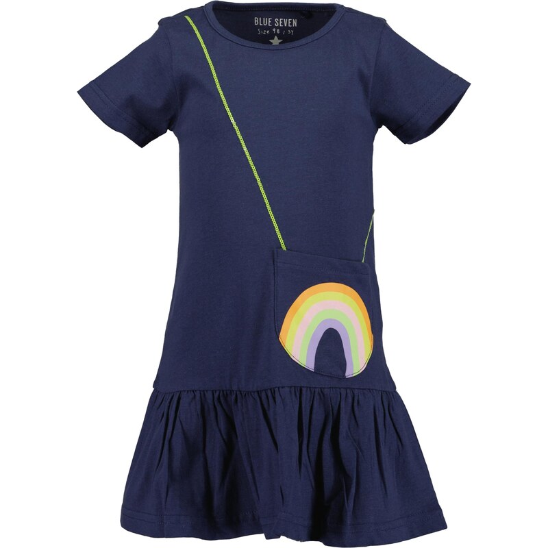 BLUE SEVEN Šaty tmavomodrá / žltá / fialová / oranžová 67499137