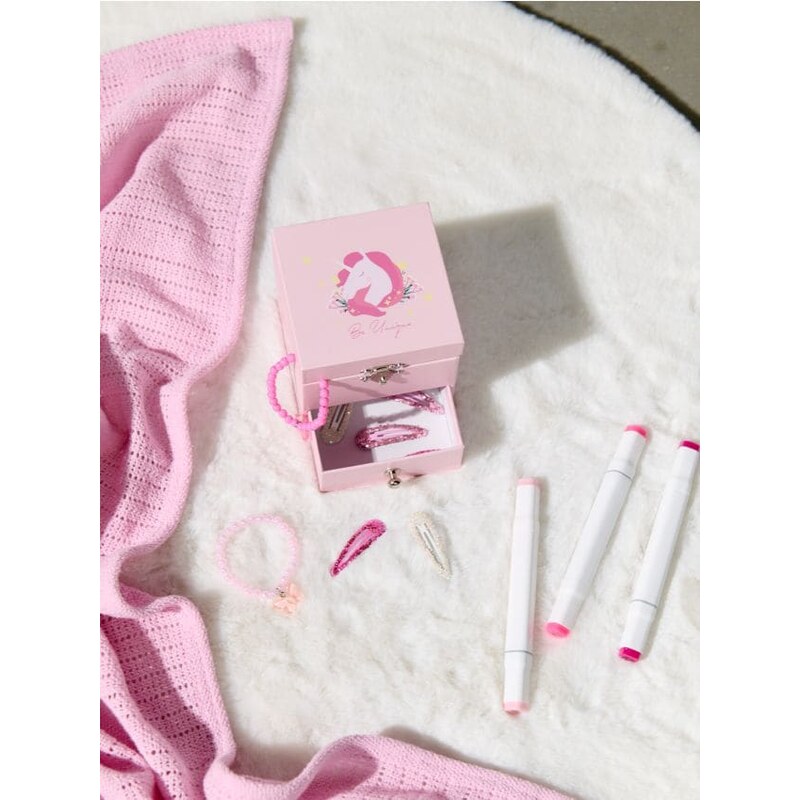 Sinsay - Organizér na šperky s motívom jednorožca - ružová 67494569