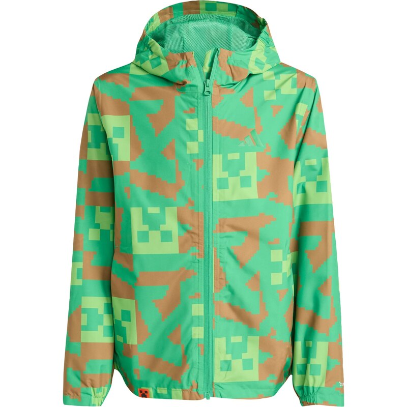 ADIDAS TERREX Outdoorová bunda Minecraft svetlohnedá / limetová / 67499246