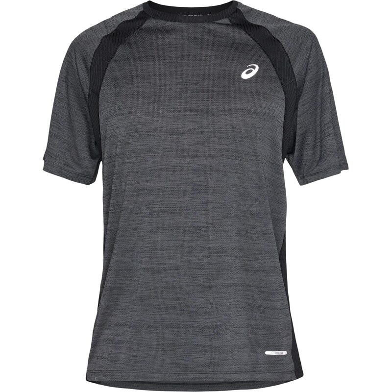 ASICS Funkčné tričko ROAD čierna / čierna melírovaná / biela 67499278