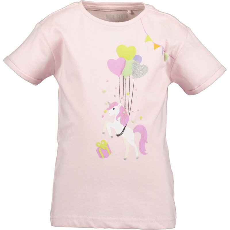 BLUE SEVEN Tričko orchideová / rosé / strieborná / biela 67499293