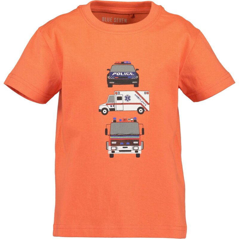 BLUE SEVEN Tričko sivá / oranžová / čierna / biela 67499298