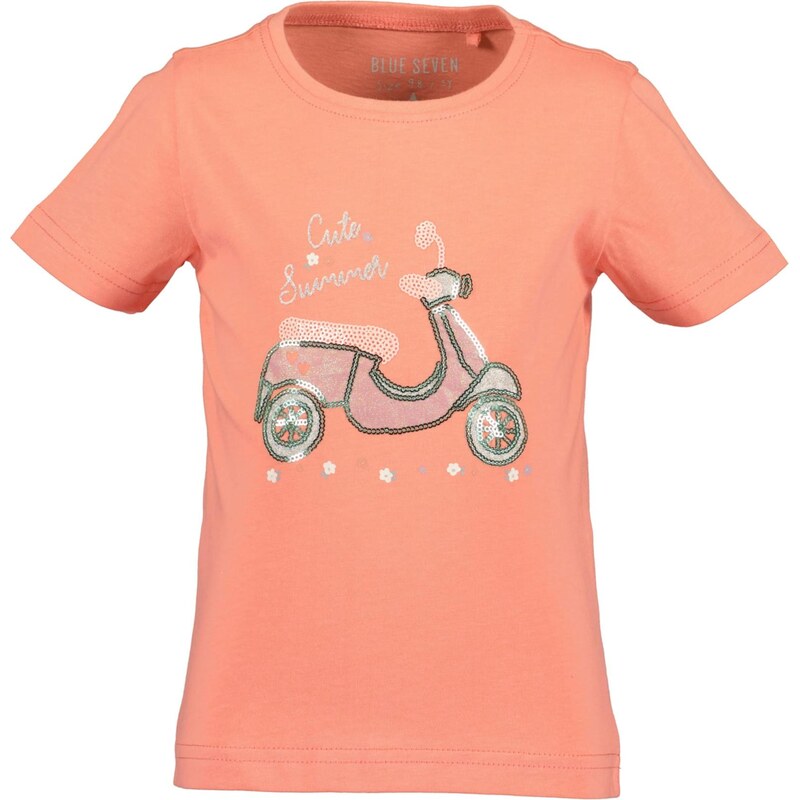 BLUE SEVEN Tričko lososová / ružová / strieborná / biela 67499304