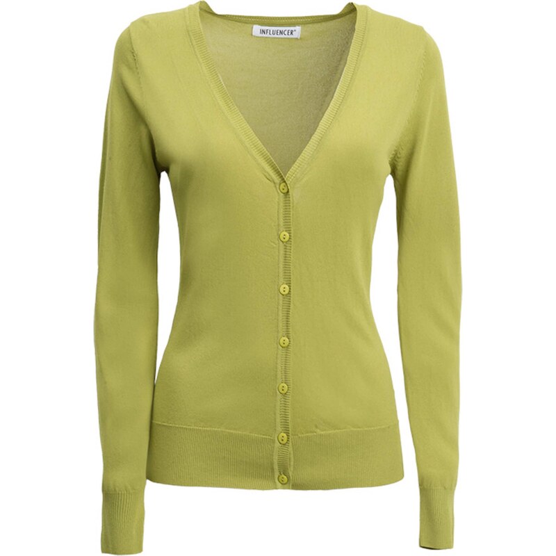 Influencer Kardigán olivová 67499322