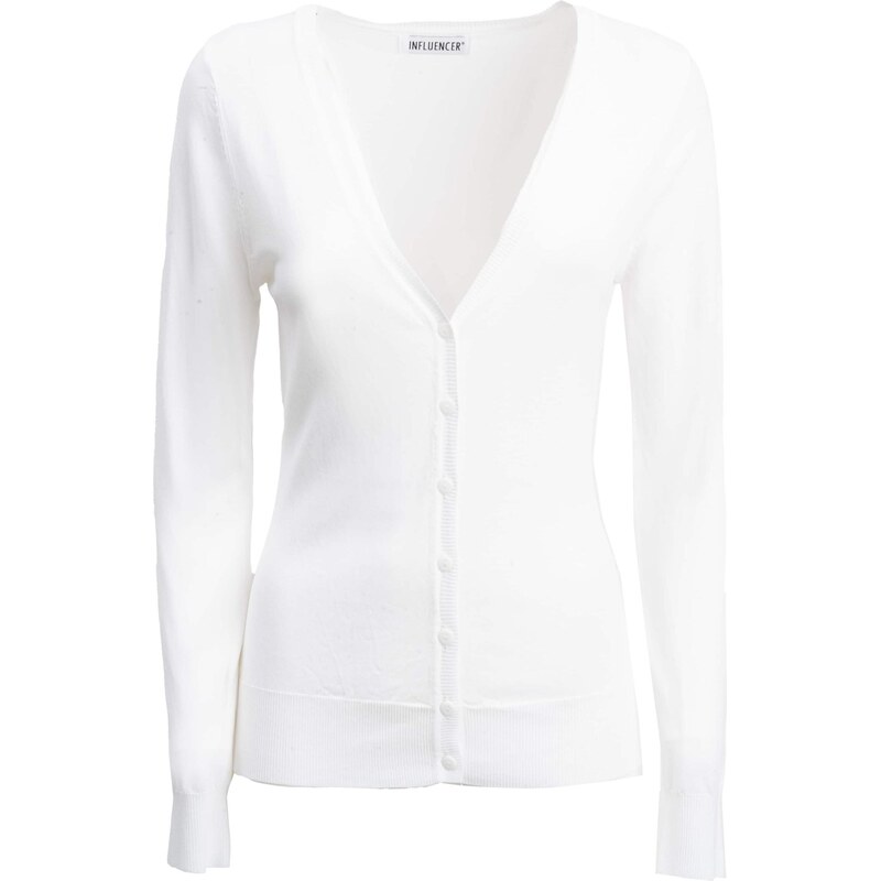 Influencer Kardigán biela 67499326