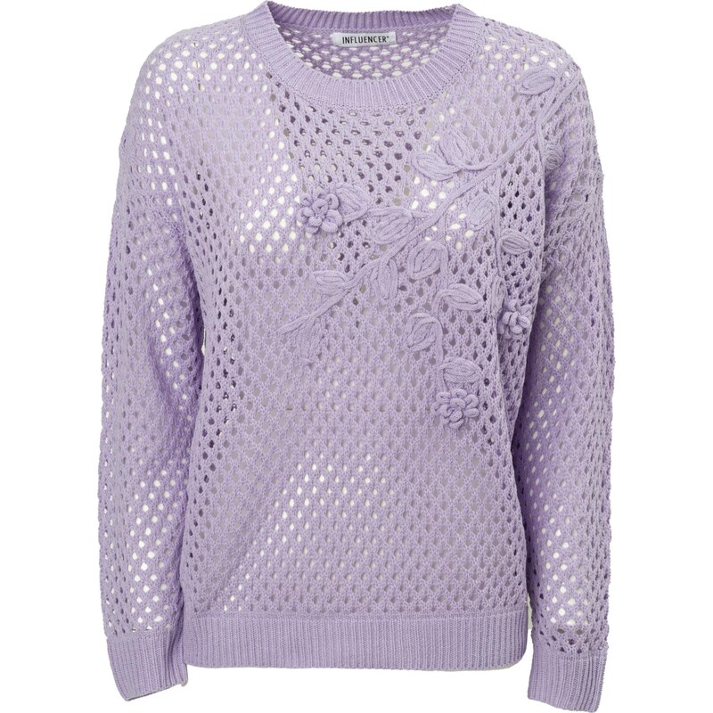 Influencer Sveter pastelovo fialová 67499352