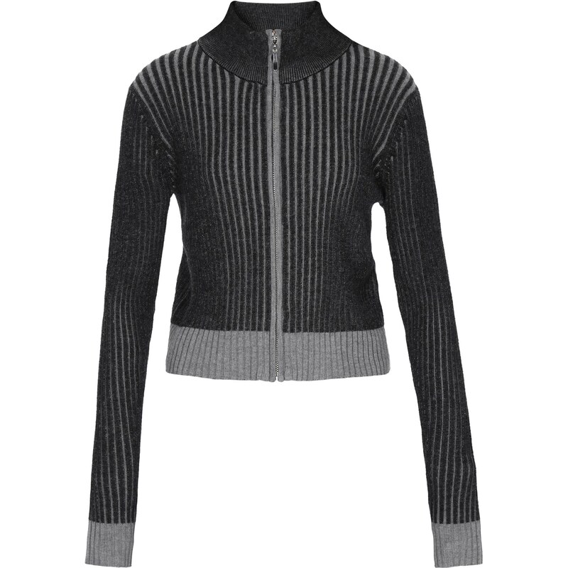 myMo ROCKS Kardigán sivá / čierna 67499390