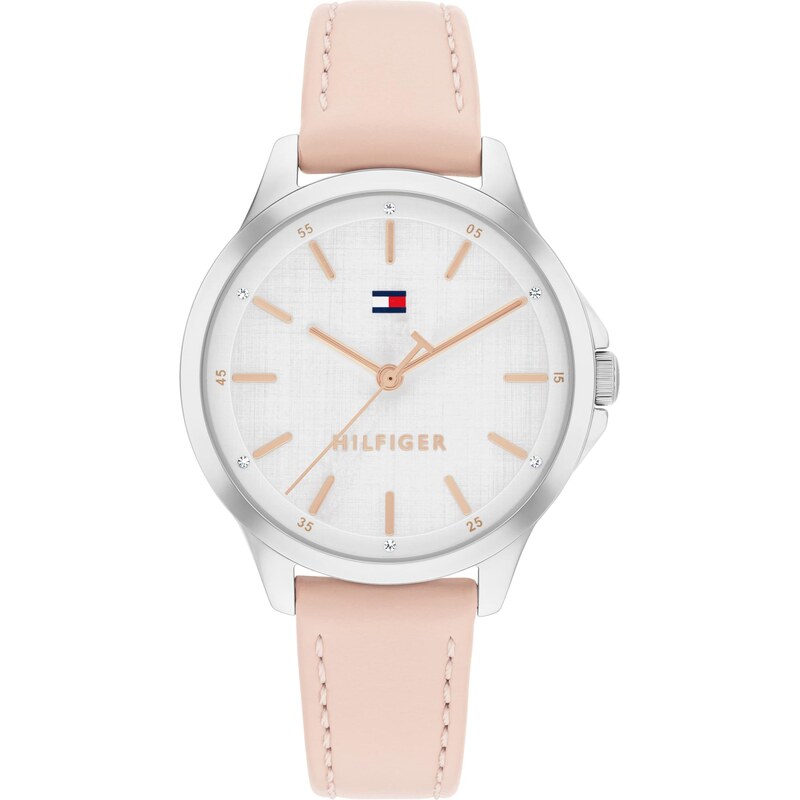 TOMMY HILFIGER Analógové hodinky CHLOE pastelovo ružová / strieborná / 67499425