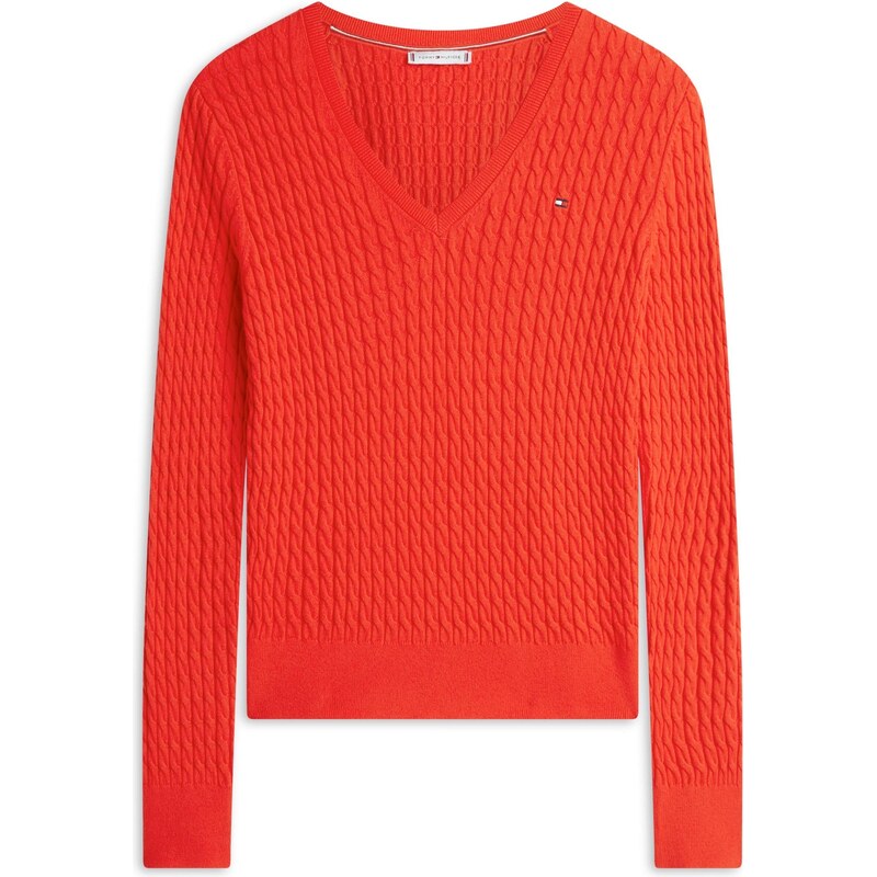 TOMMY HILFIGER Sveter oranžovo červená 67499489