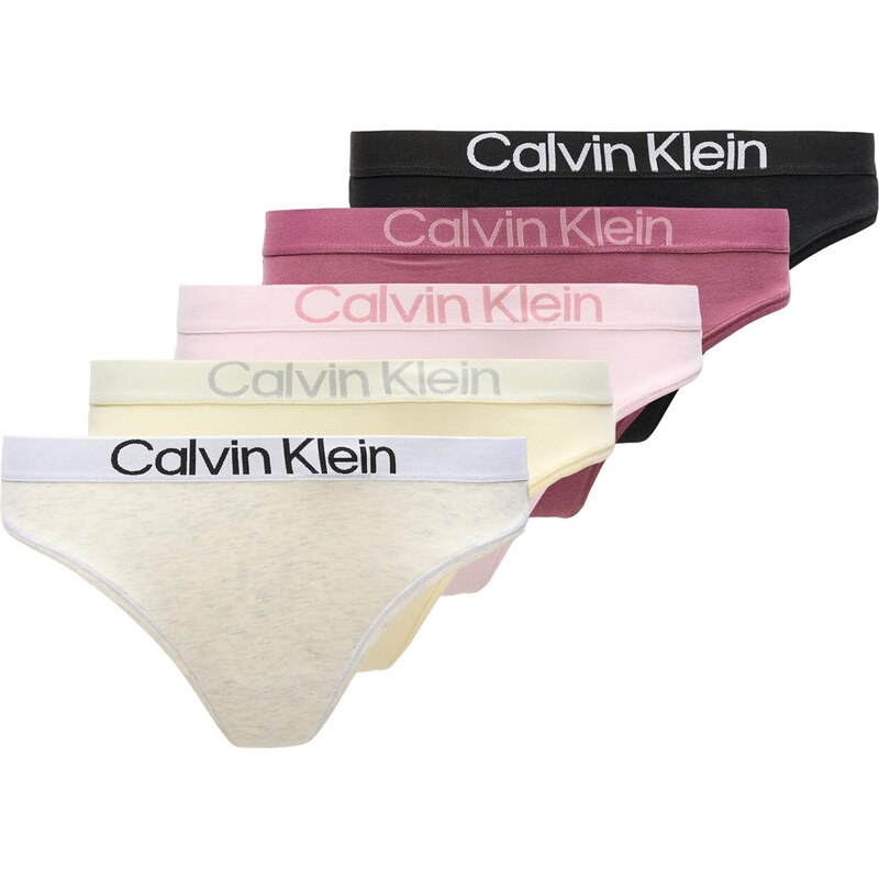 Calvin Klein Underwear Tangá svetložltá / svetloružová / svetločervená 67499506