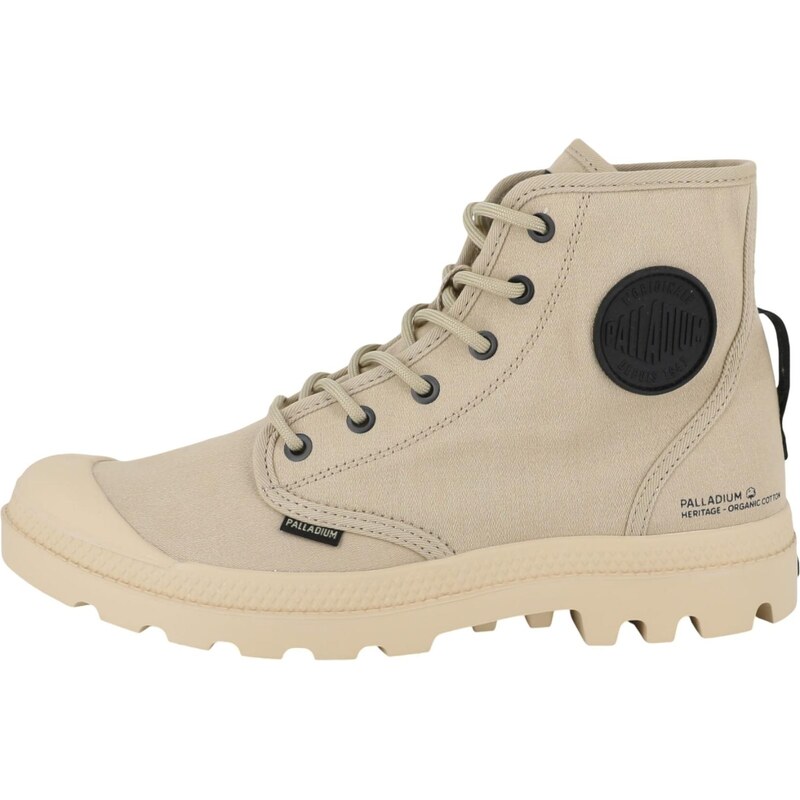 Palladium Šnurovacie čižmy Pampa sivobéžová 67499525