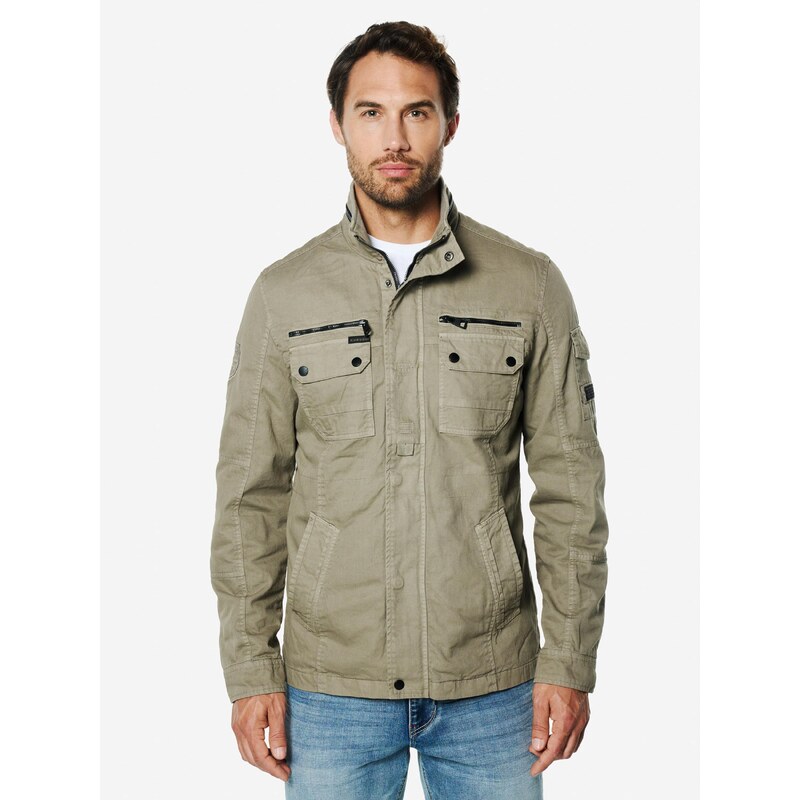 KOROSHI Prechodná bunda kaki 67499562