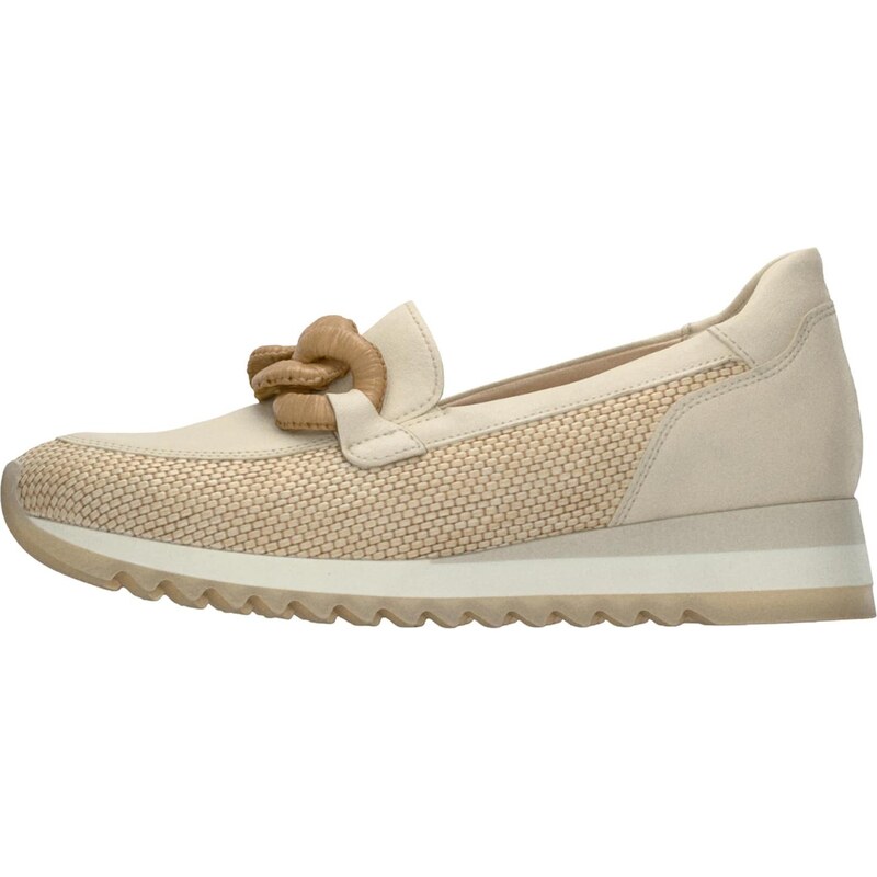 GABOR Papuče béžová / biela 67499575