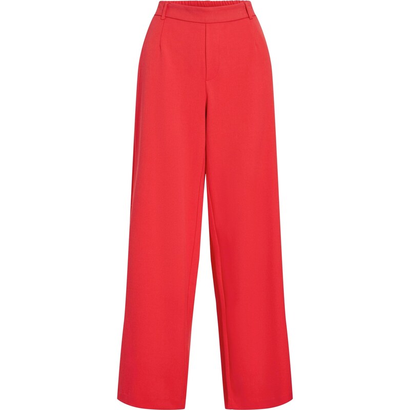 VILA Nohavice VIVarone jasne červená 67499651