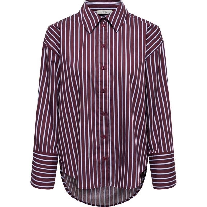 JDY Blúzka JDYSERENA modrá / vínovo červená / biela 67499671