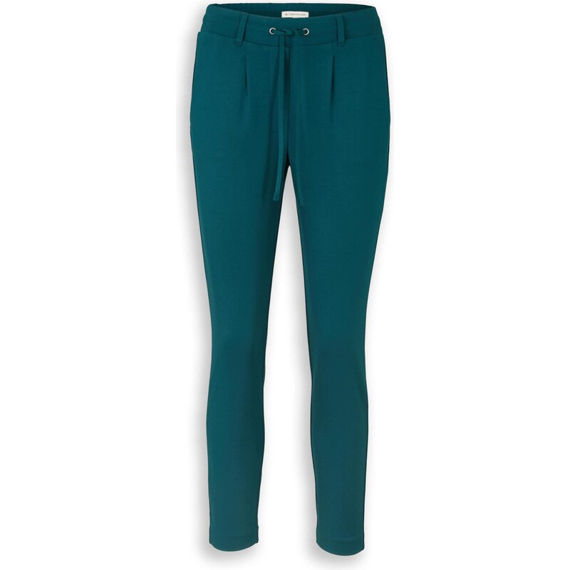 TOM TAILOR Plisované nohavice petrolejová 67499683