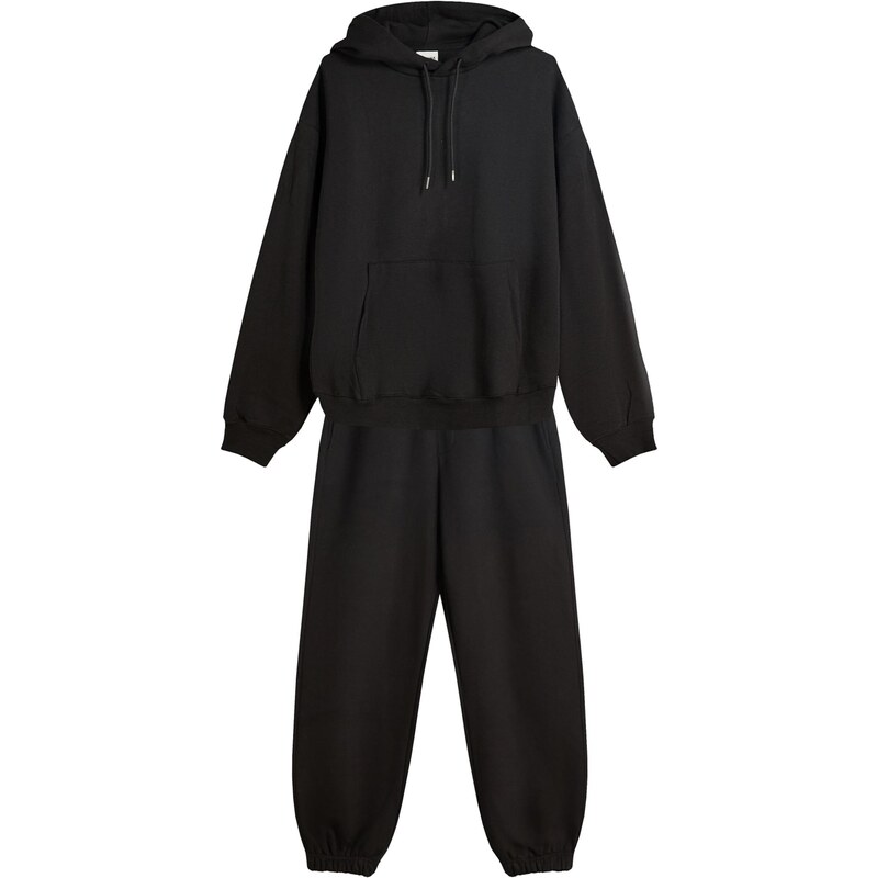 Bershka Joggingová súprava čierna 67499753