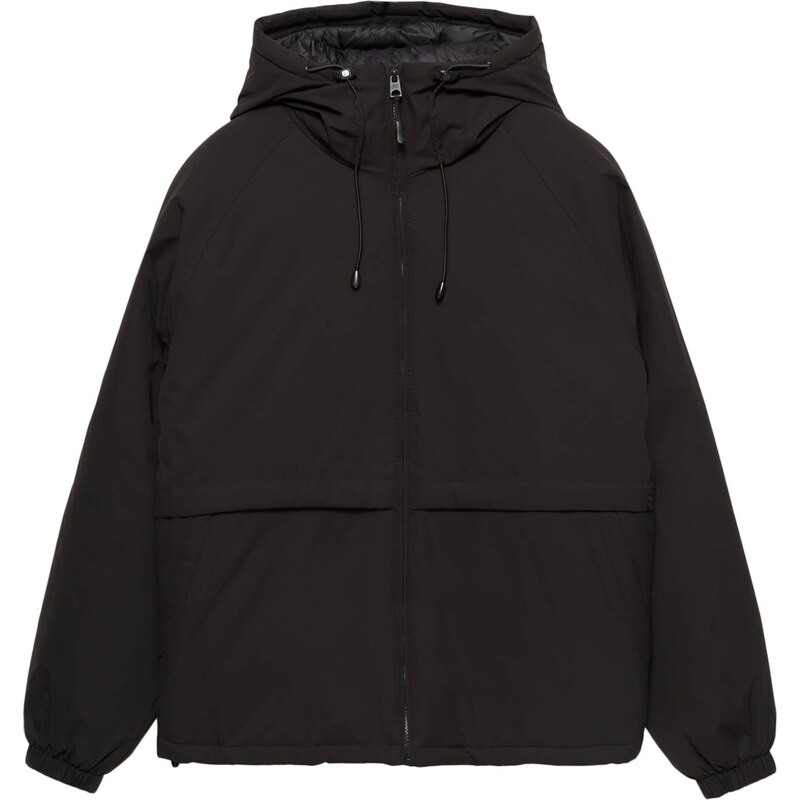 Pull&Bear Prechodná bunda čierna 67499819