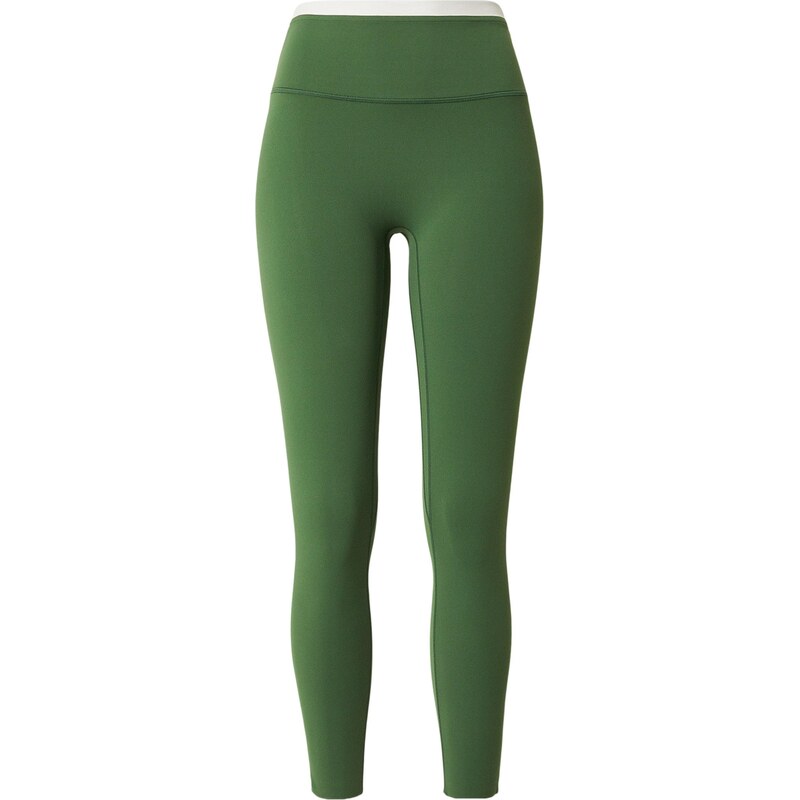 Abercrombie & Fitch Športové nohavice STUDIOFLEX zelená / biela 67499875