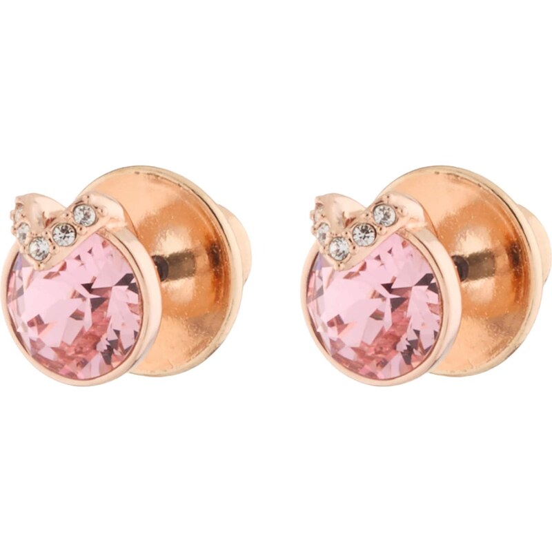 Swarovski Náušnice ružové zlato / rosé / priehľadná 67499916
