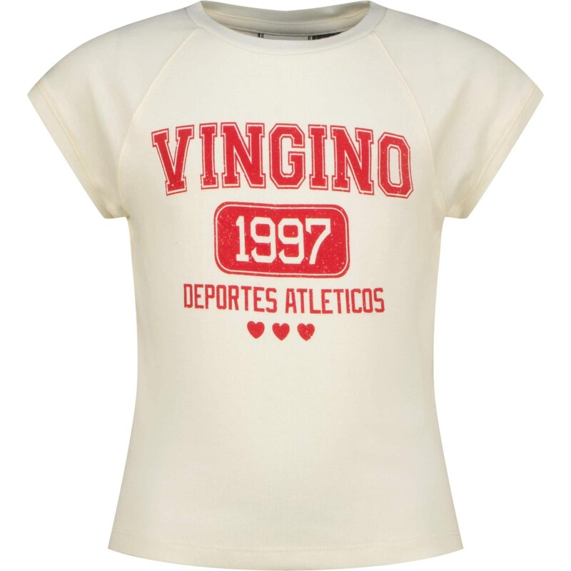 VINGINO Tričko Houla slonová kosť / červená 67499939