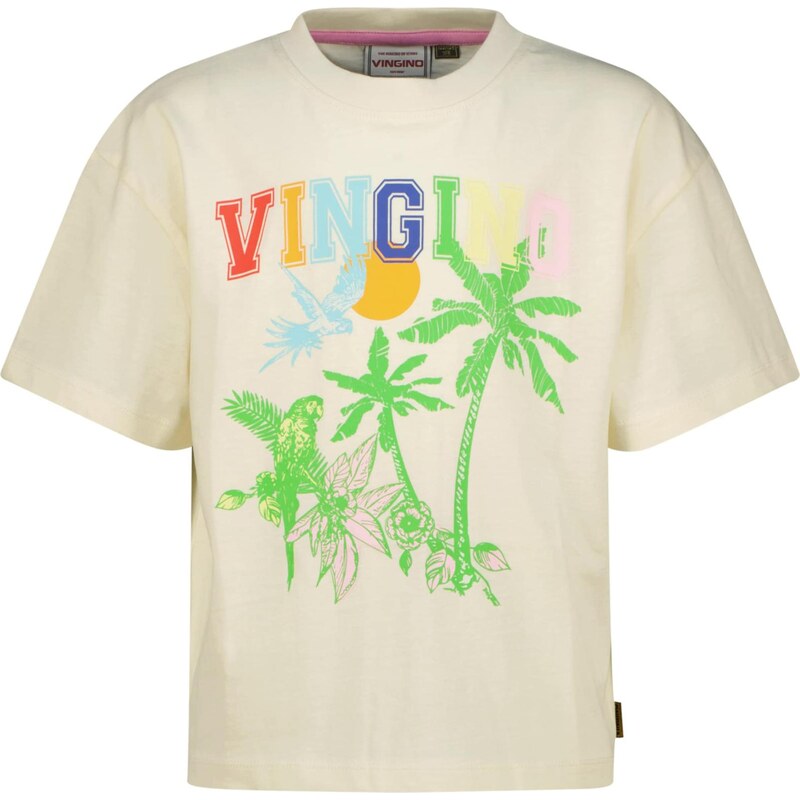 VINGINO Tričko Henske krémová / modrá / žltá / trávovo zelená 67499971