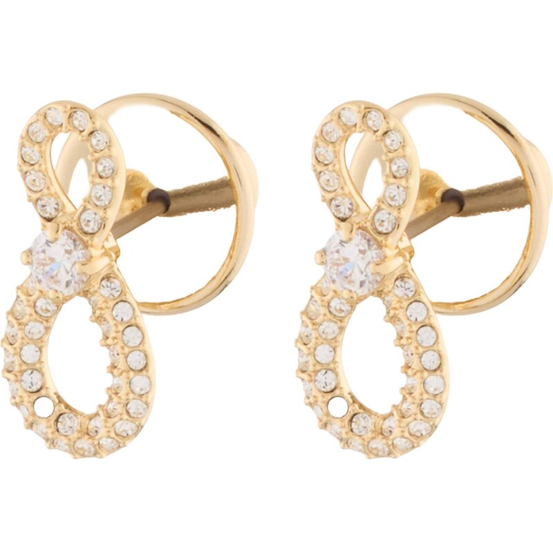 Swarovski Náušnice zlatá / priehľadná 67499940