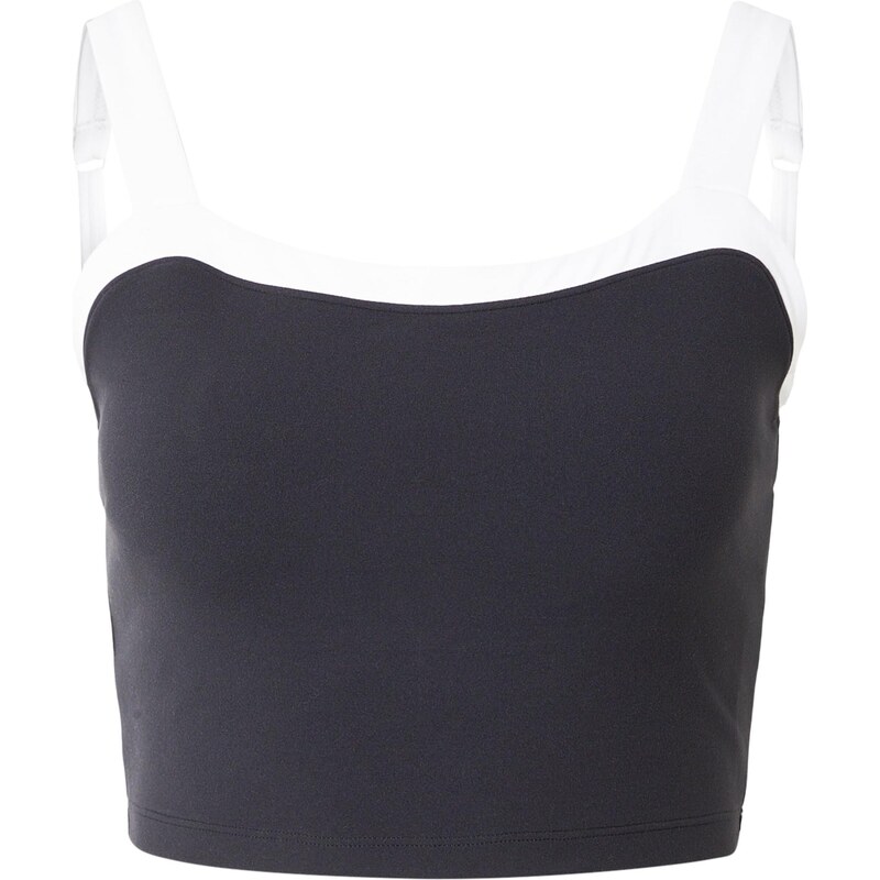 Abercrombie & Fitch Športový top STUDIOFLEX čierna / biela 67500090