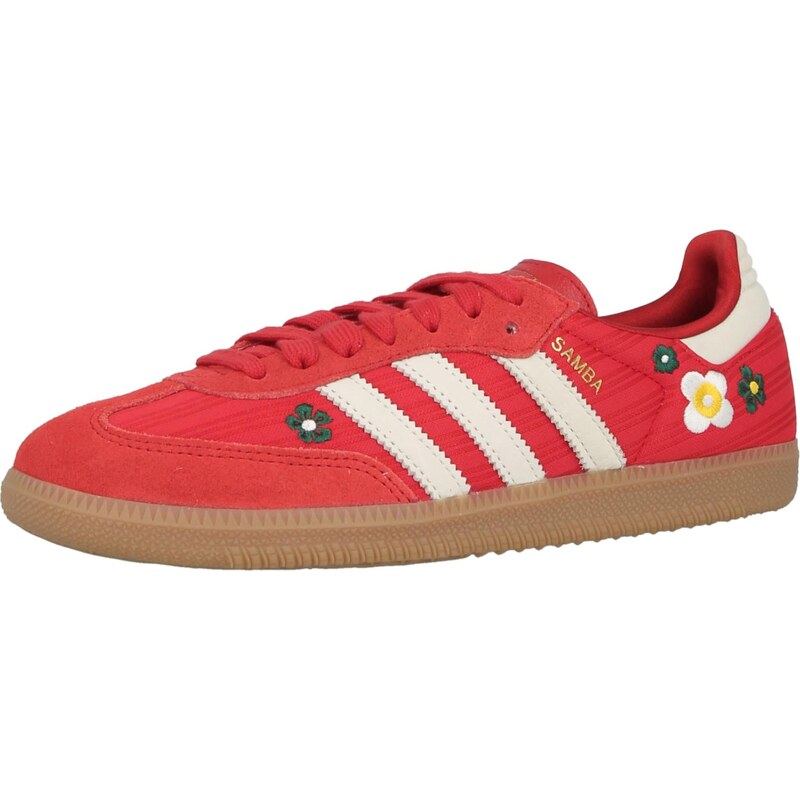 ADIDAS ORIGINALS Nízke tenisky SAMBA pastelovo žltá / tmavozelená / 67500156