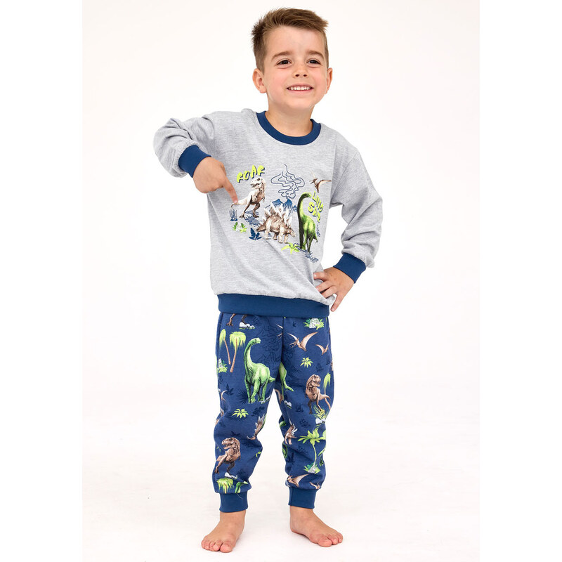 CORNETTE Chlapčenské pyžamo 593/163-Dinosaur 163 122-128 66679438