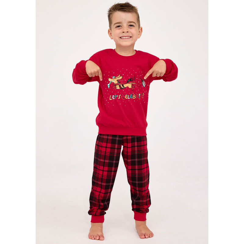 CORNETTE Vianočné pyžamo 593/156-Celebrate 156 98-104 66679769