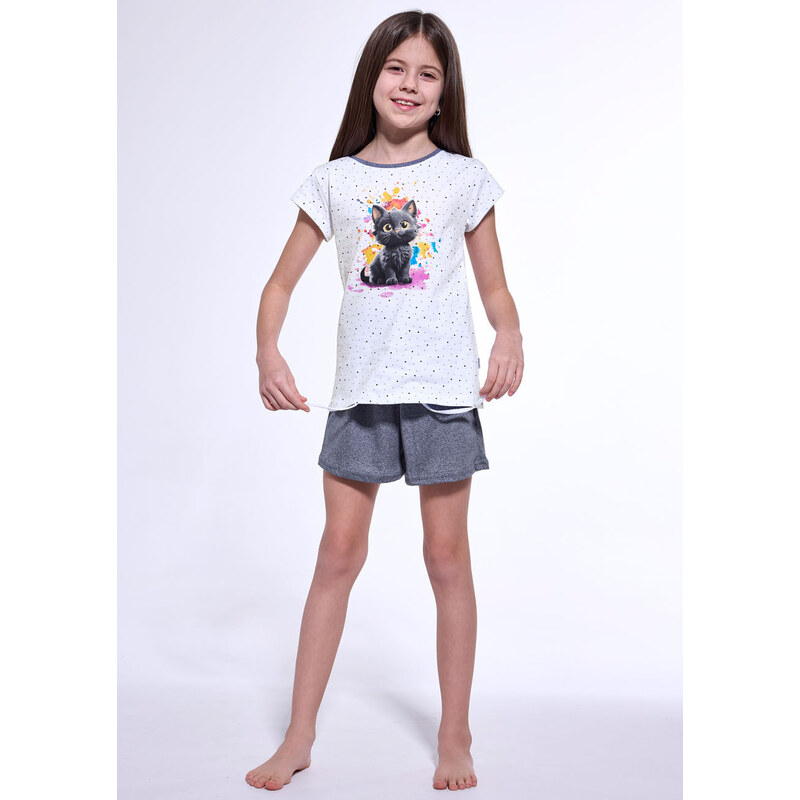 CORNETTE Dievčenské pyžamo 246/109-Black-cat 109 134-140 66679910