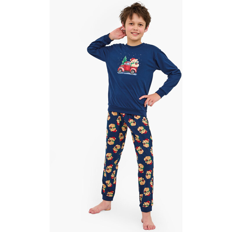 CORNETTE Vianočné pyžamo 966/172-Teddy2 172 134-140 66680759
