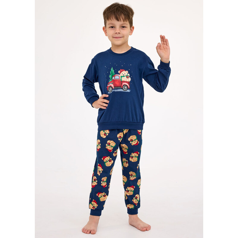 CORNETTE Vianočné pyžamo 593/172-Teddy2 172 110-116 67497254