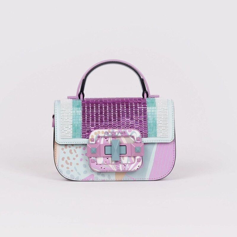 CROMIA IT ARIEL kožená kabelka – fialová 67441522