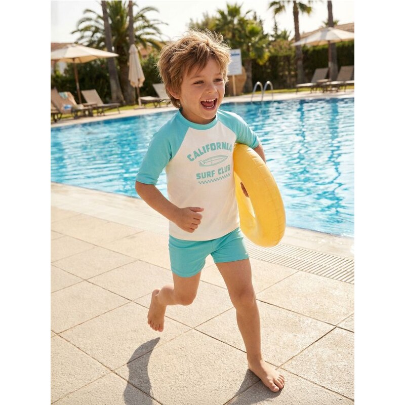 Sinsay - Plážové tričko UPF 50 s krátkym rukávom - bledozelená 67494556